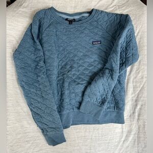 Patagonia Organic Cotton Quilted Pullover - Blue
